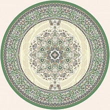 Персидский ковер Amira 4923A D.Blue-L.Grey (зелёный) Круг